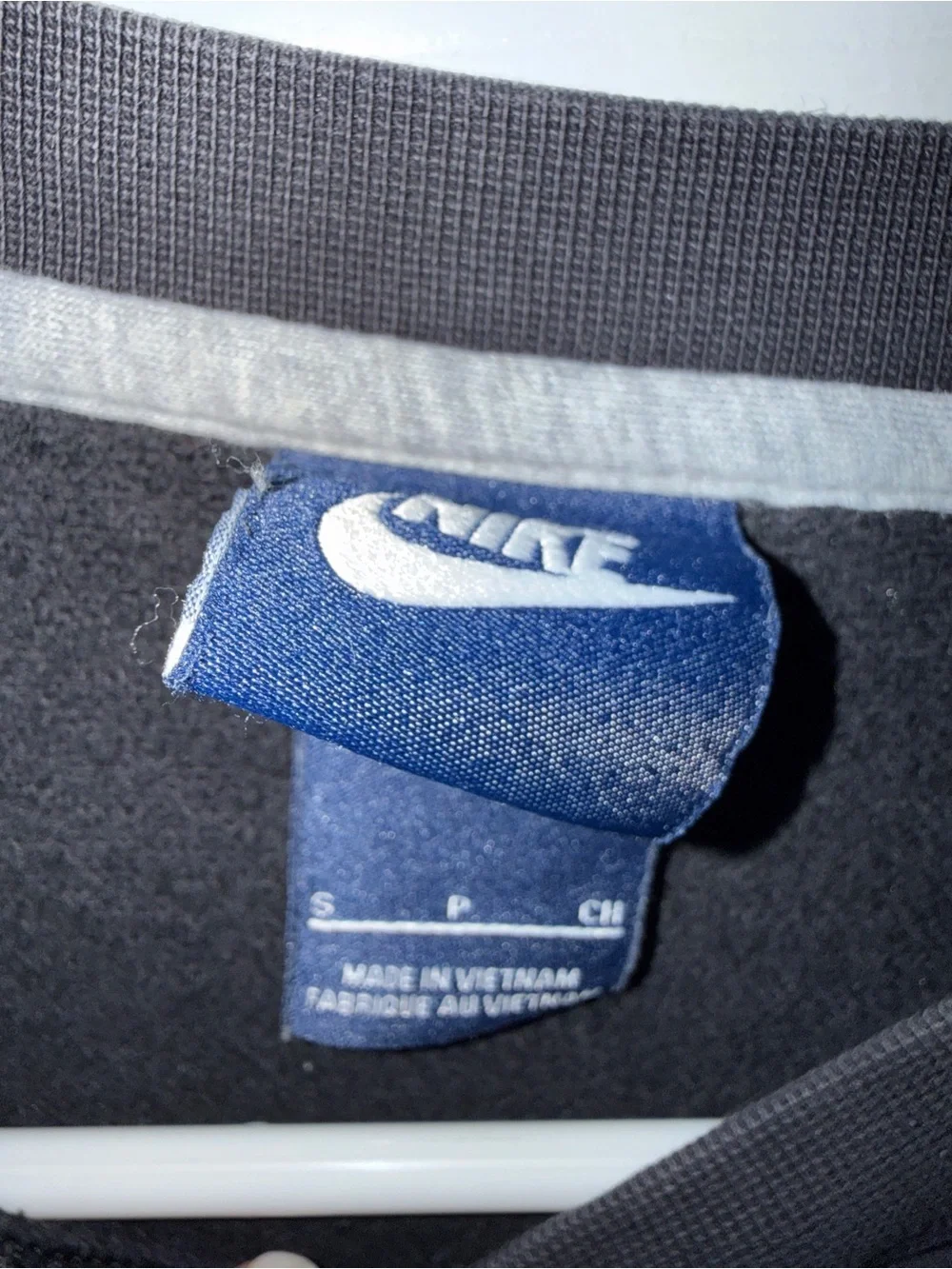 Nike Black Pullover Sweatshirt with White Swoosh Tag